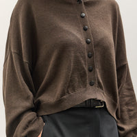 Cordera Cotton & Cashmere Cardigan, Dark Moss