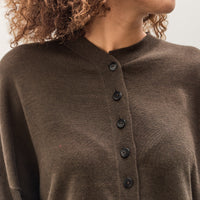 Cordera Cotton & Cashmere Cardigan, Dark Moss