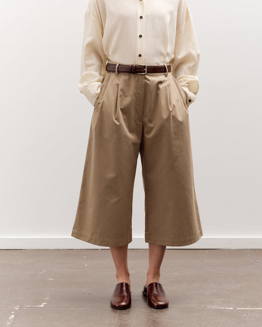 Cordera Cotton Capri Pants, Camel