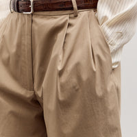Cordera Cotton Capri Pants, Camel
