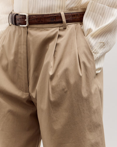 Cordera Cotton Capri Pants, Camel