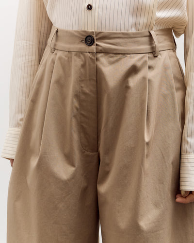Cordera Cotton Capri Pants, Camel