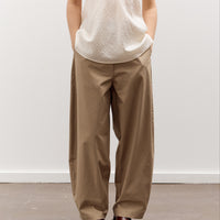 Cordera Cotton Curved Pants, Camel