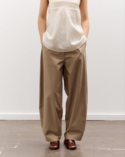 Cordera Cotton Curved Pants, Camel