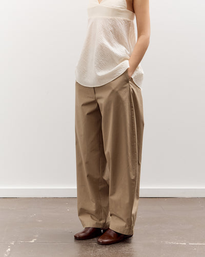 Cordera Cotton Curved Pants, Camel