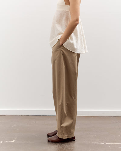 Cordera Cotton Curved Pants, Camel