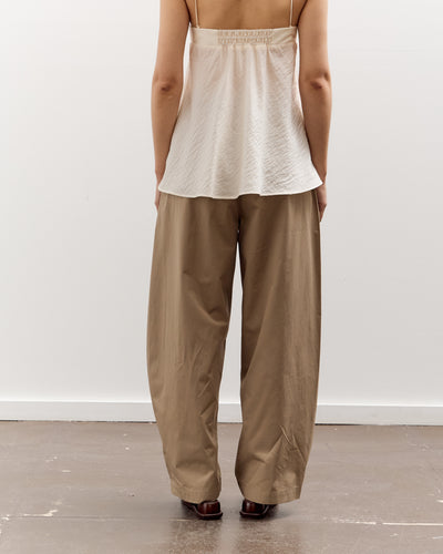 Cordera Cotton Curved Pants, Camel