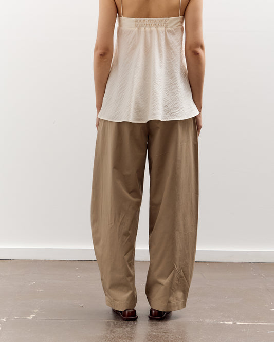 Cordera Cotton Curved Pants, Camel