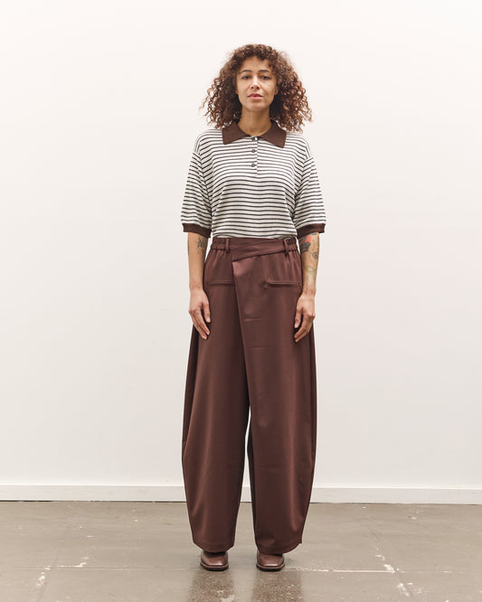 Cordera Merino Wool Striped Polo, Marfil