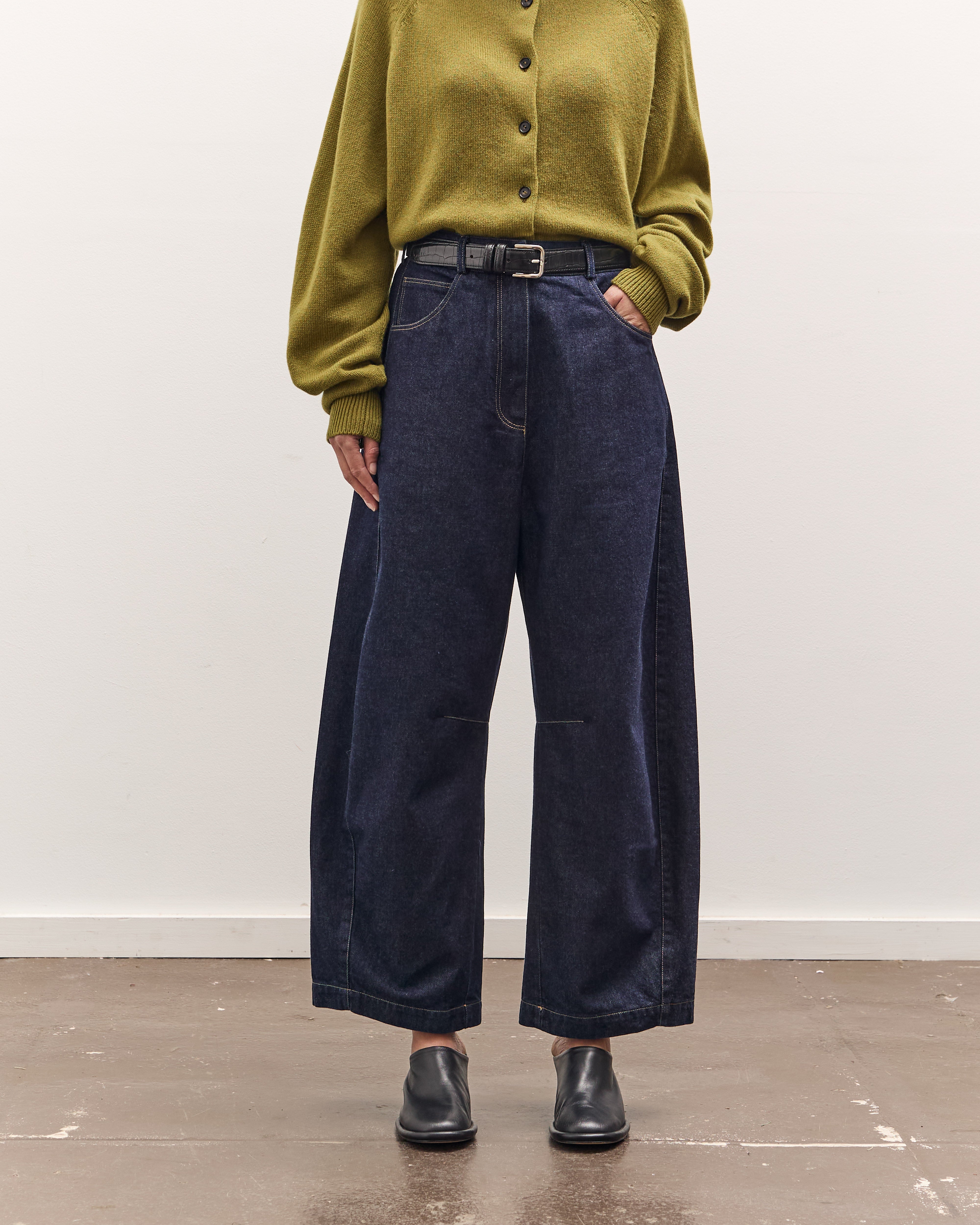 Cordera Curved Baggy Jeans, Denim – Glasswing