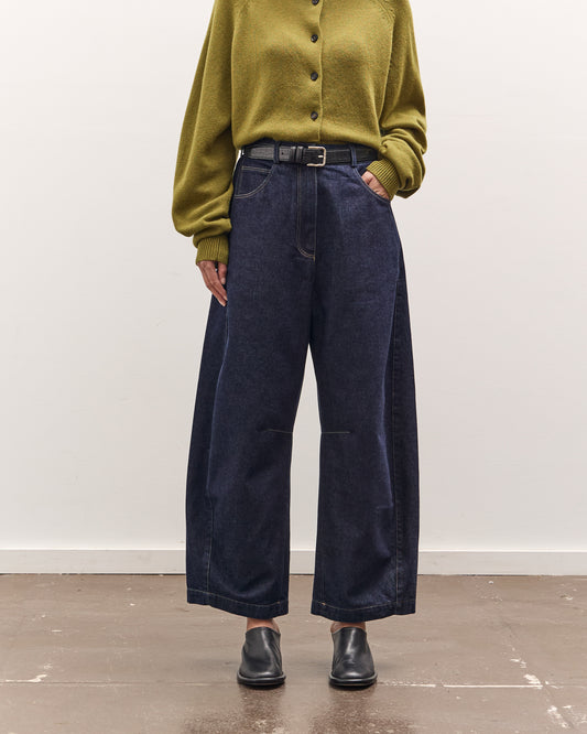 Cordera Curved Baggy Jeans, Denim