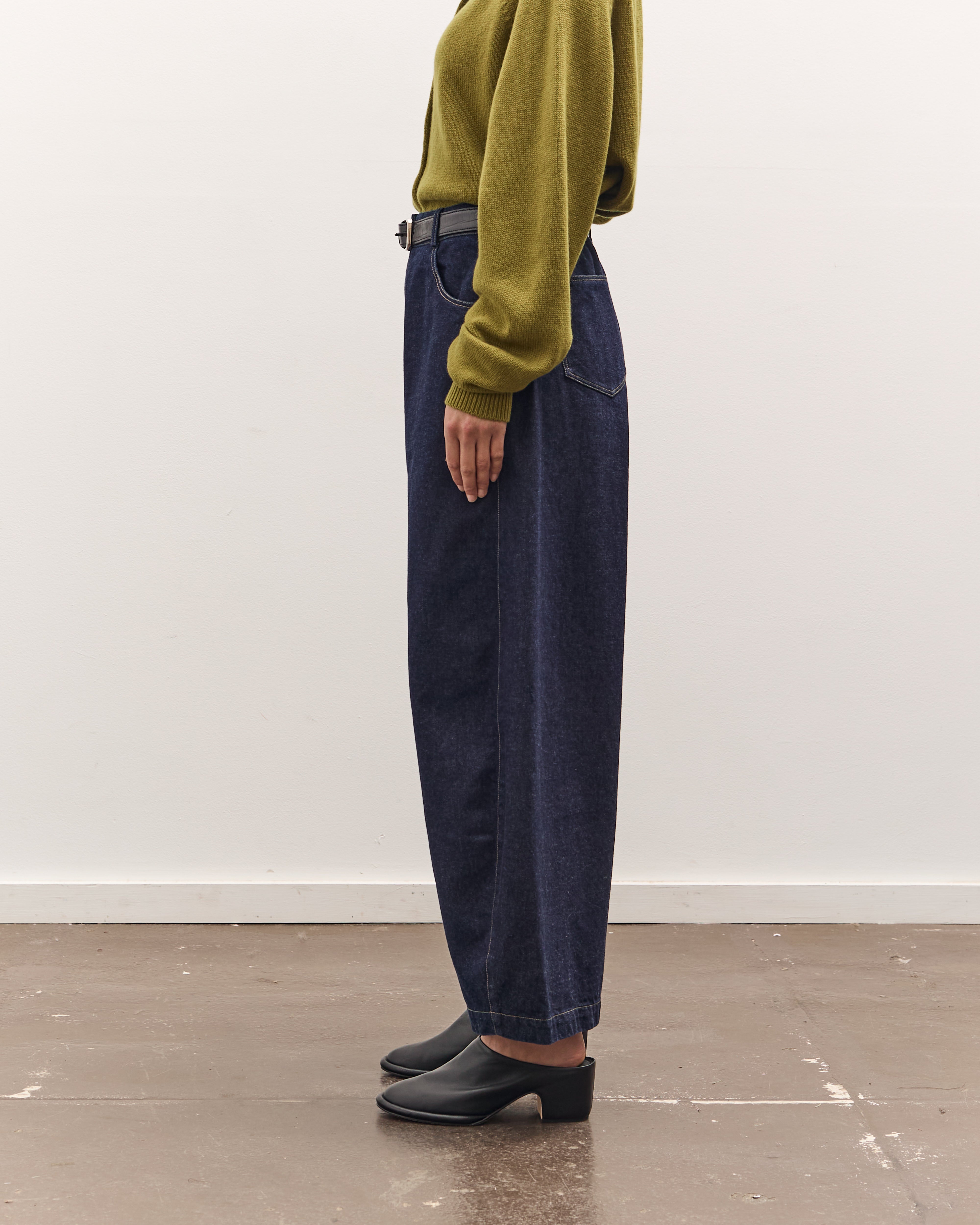 Cordera Curved Baggy Jeans, Denim – Glasswing