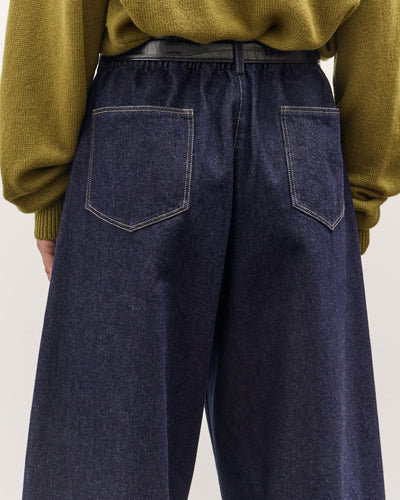 Cordera Curved Baggy Jeans, Denim