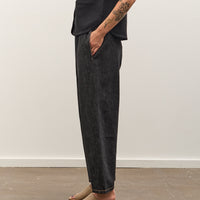 Cordera Denim Relaxed Pants, Black