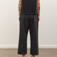 Cordera Denim Relaxed Pants, Black