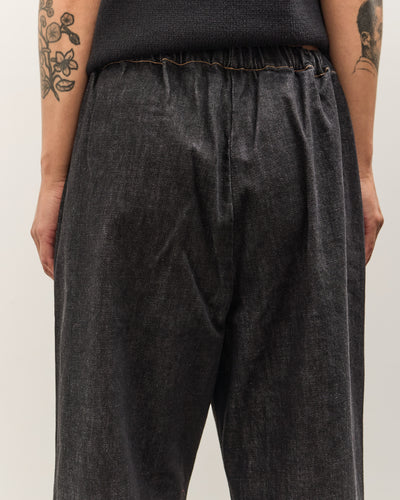 Cordera Denim Relaxed Pants, Black