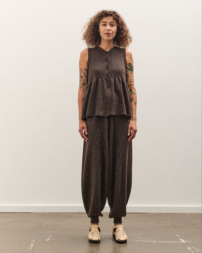 Cordera Flecked Cotton Pants, Brown