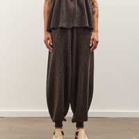 Cordera Flecked Cotton Pants, Brown
