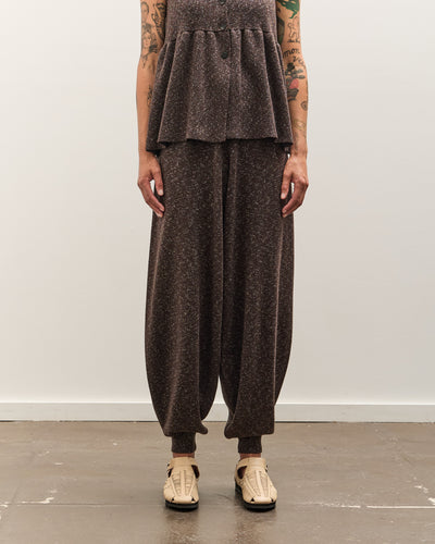 Cordera Flecked Cotton Pants, Brown