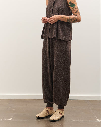 Cordera Flecked Cotton Pants, Brown