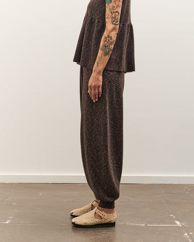 Cordera Flecked Cotton Pants, Brown