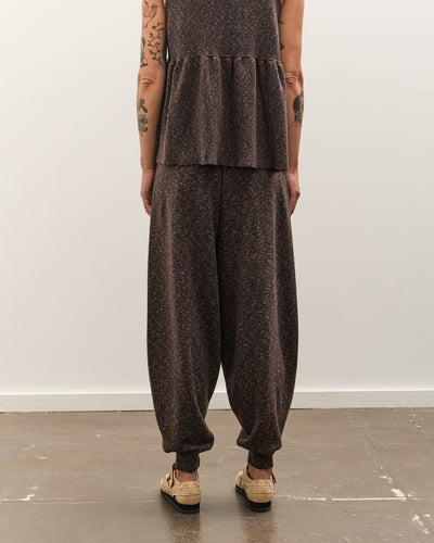 Cordera Flecked Cotton Pants, Brown