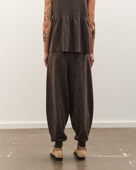 Cordera Flecked Cotton Pants, Brown