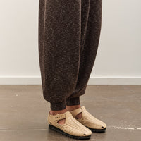 Cordera Flecked Cotton Pants, Brown