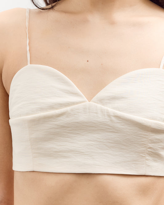 Cordera Heart-Shaped Bralette, Marfil
