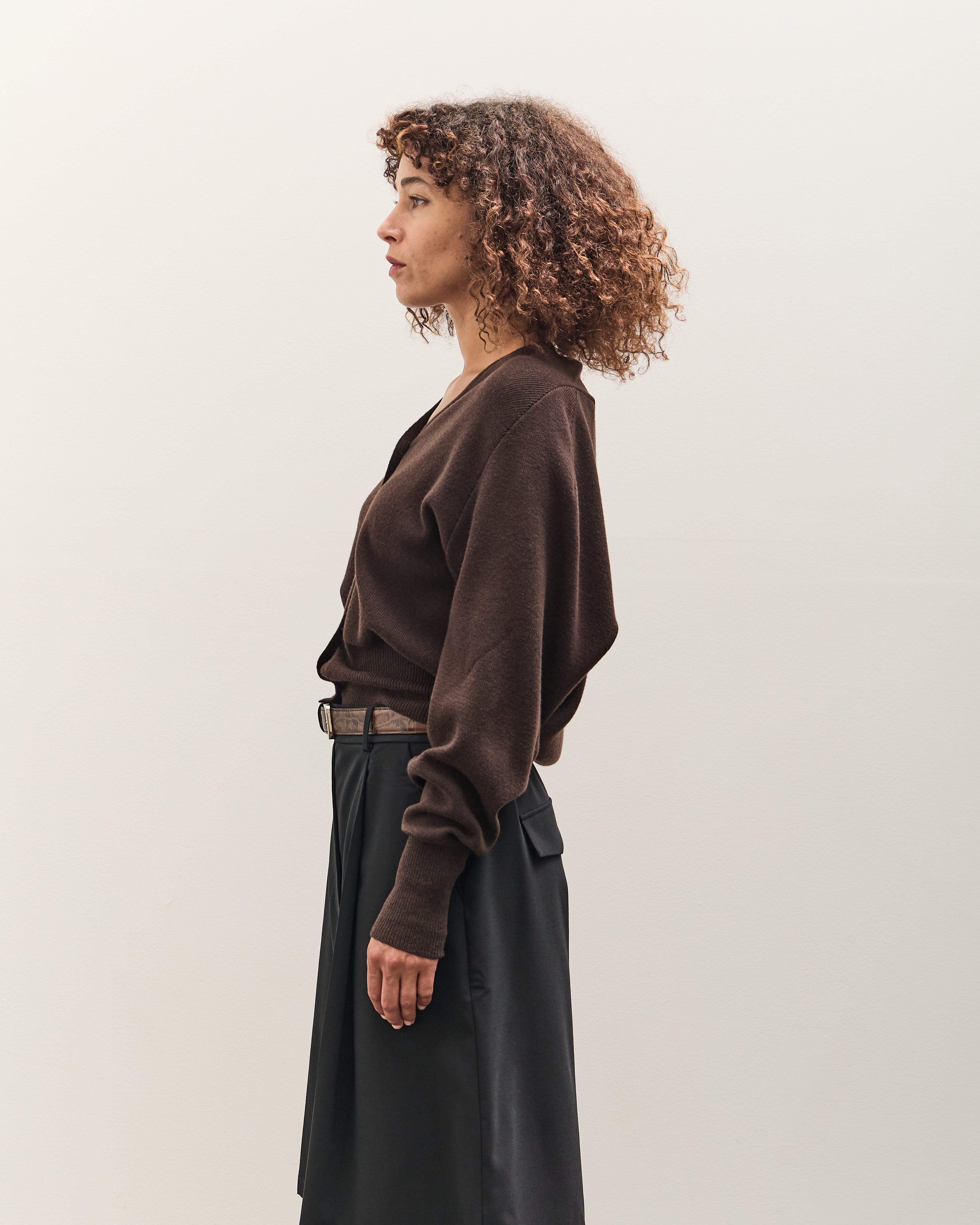 Cordera Merino & Cashmere Cardigan, Brown – Glasswing