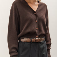 Cordera Merino & Cashmere Cardigan, Brown