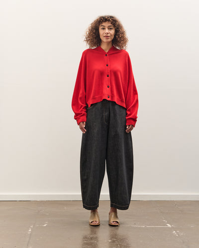 Cordera Merino Wool Cardigan, Red