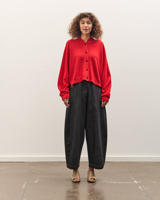 Cordera Merino Wool Cardigan, Red