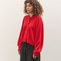 Cordera Merino Wool Cardigan, Red