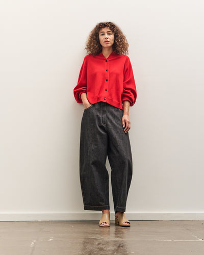 Cordera Merino Wool Cardigan, Red