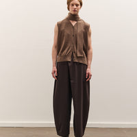 Cordera Merino Wool Lace Waistcoat, Taupe