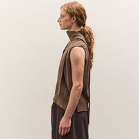 Cordera Merino Wool Lace Waistcoat, Taupe