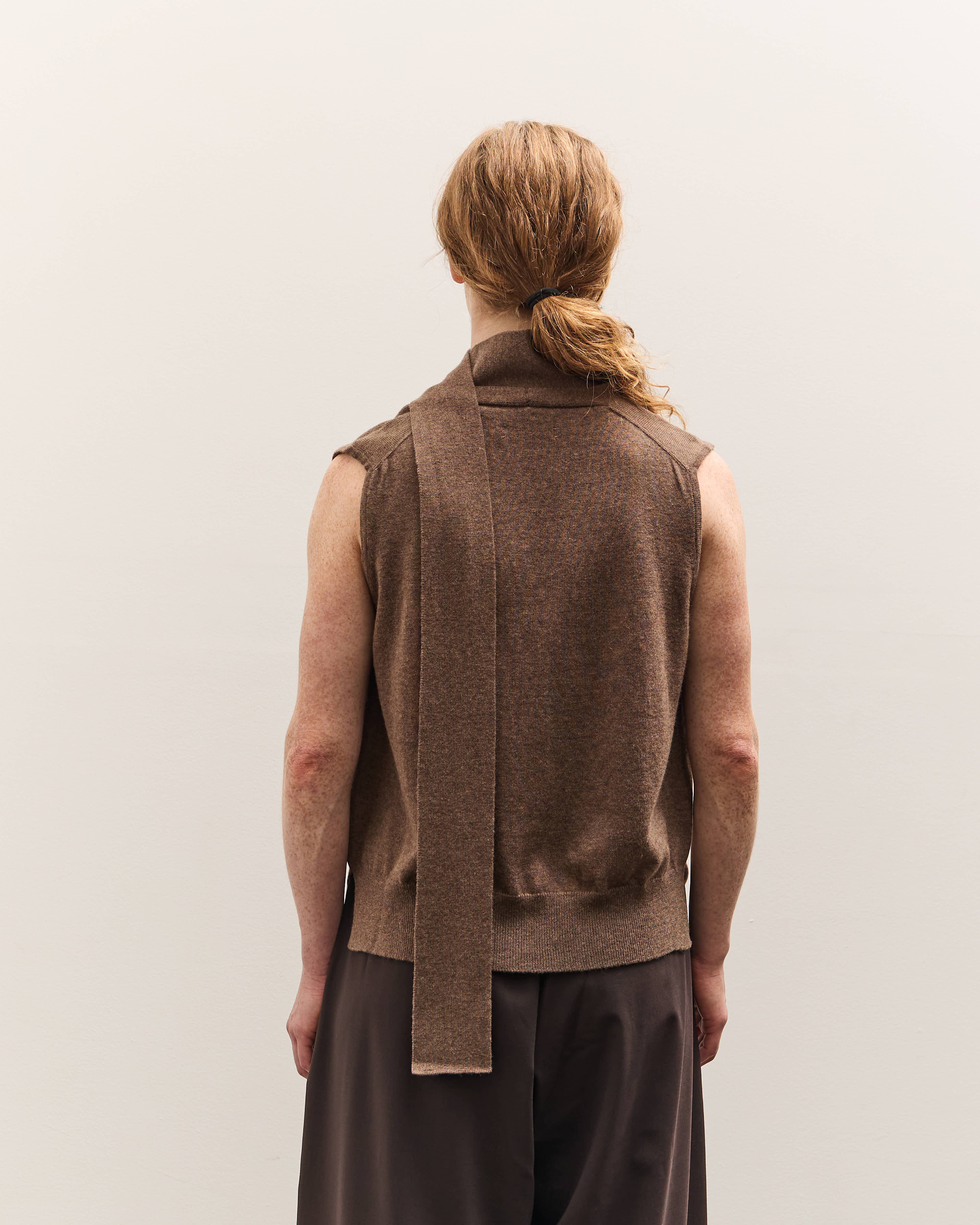 Cordera Merino Wool Lace Waistcoat, Taupe – Glasswing