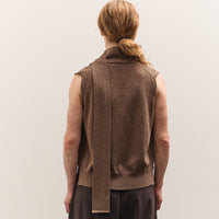 Cordera Merino Wool Lace Waistcoat, Taupe