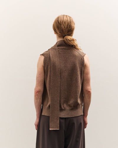 Cordera Merino Wool Lace Waistcoat, Taupe
