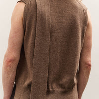 Cordera Merino Wool Lace Waistcoat, Taupe