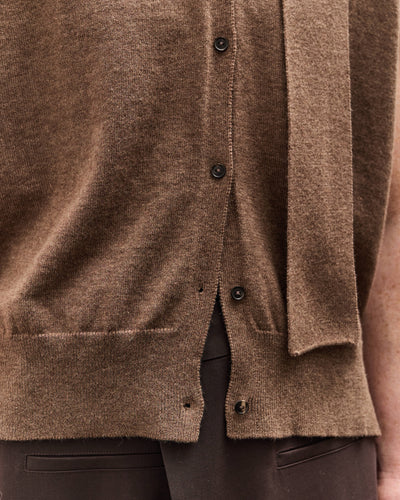 Cordera Merino Wool Lace Waistcoat, Taupe