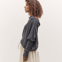 Cordera Merino Wool Off-Shoulder Sweater, Grey