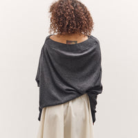 Cordera Merino Wool Off-Shoulder Sweater, Grey