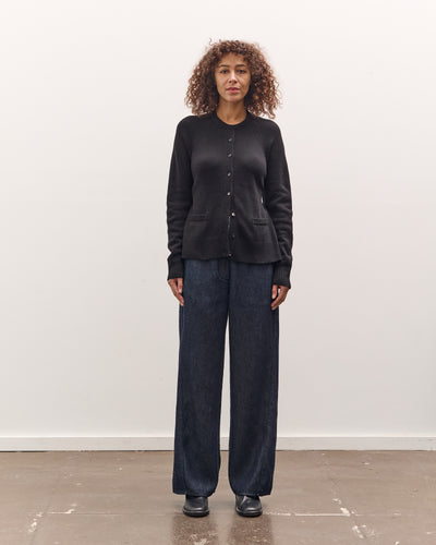 Cordera Merino Wool Open Back Cardigan, Black