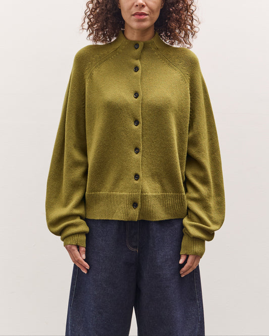 Cordera Merino Wool Perkins Cardigan, Woodbine