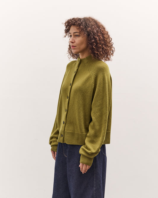 Cordera Merino Wool Perkins Cardigan, Woodbine