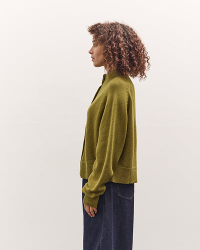 Cordera Merino Wool Perkins Cardigan, Woodbine