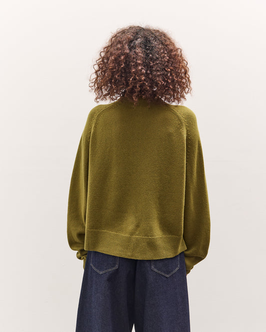 Cordera Merino Wool Perkins Cardigan, Woodbine