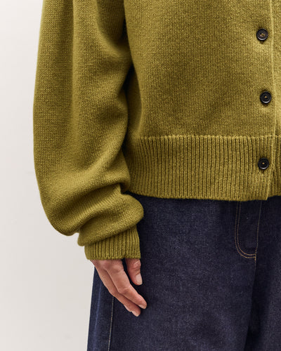 Cordera Merino Wool Perkins Cardigan, Woodbine